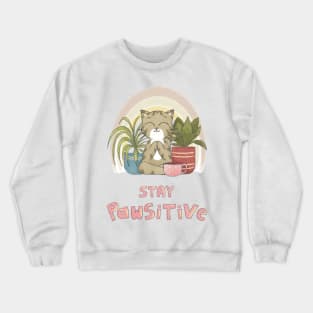 Stay Pawsitive Crewneck Sweatshirt